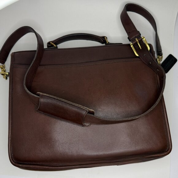 Vintage Coach 5181 Colebrooke Briefcase in Mahogany Leather style 5181 - Picture 3 of 12